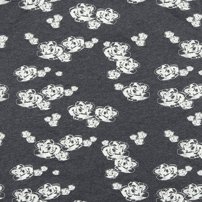 Very Womens Grey Floral Jersey Top Pyjama Top Size 18