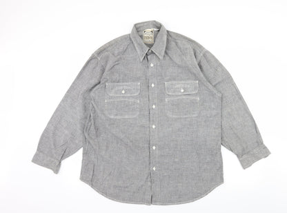 Used Co Mens Grey    Button-Up Size L