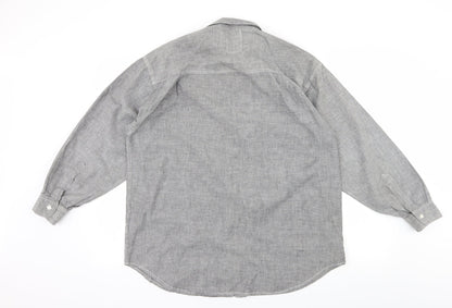 Used Co Mens Grey    Button-Up Size L