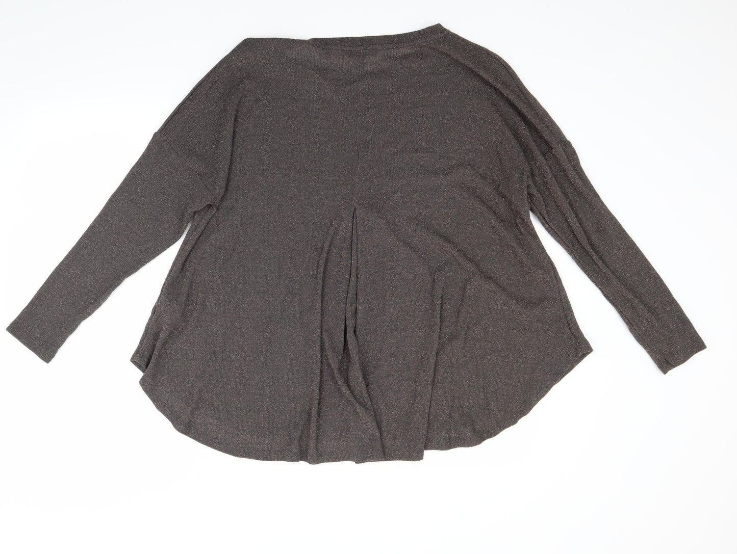 Womens UK Size 8 NEXT Brown Basic Blouse