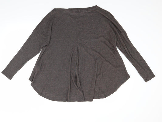 Womens UK Size 8 NEXT Brown Basic Blouse