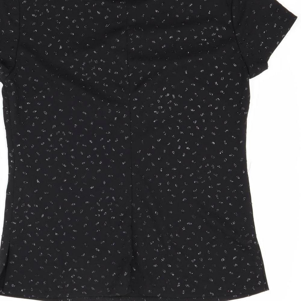 Womens UK Size 12 BHS Black Basic Blouse