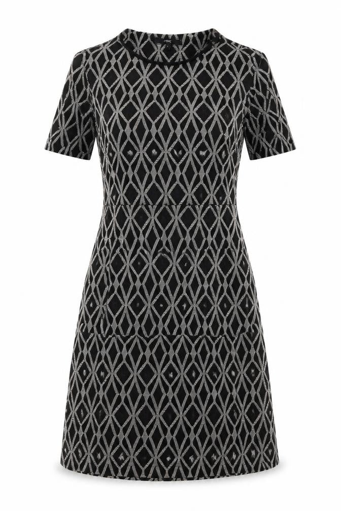 NEXT Womens Grey Argyle/Diamond  A-Line  Size 6
