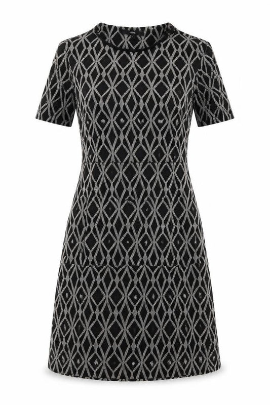 NEXT Womens Grey Argyle/Diamond  A-Line  Size 6
