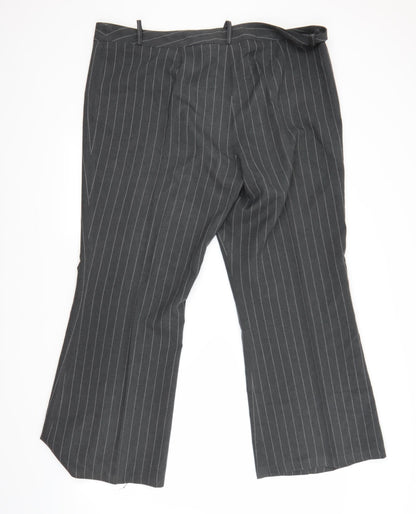 Womens UK Size 20 Preworn Regular Fit  Grey Trousers
