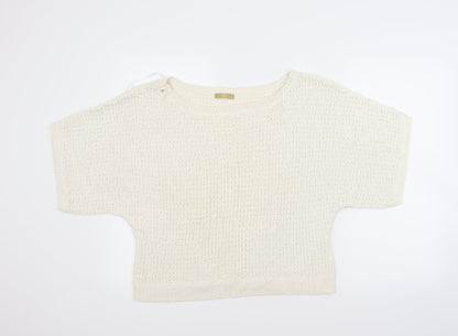 TU Womens White   Pullover Jumper Size 14