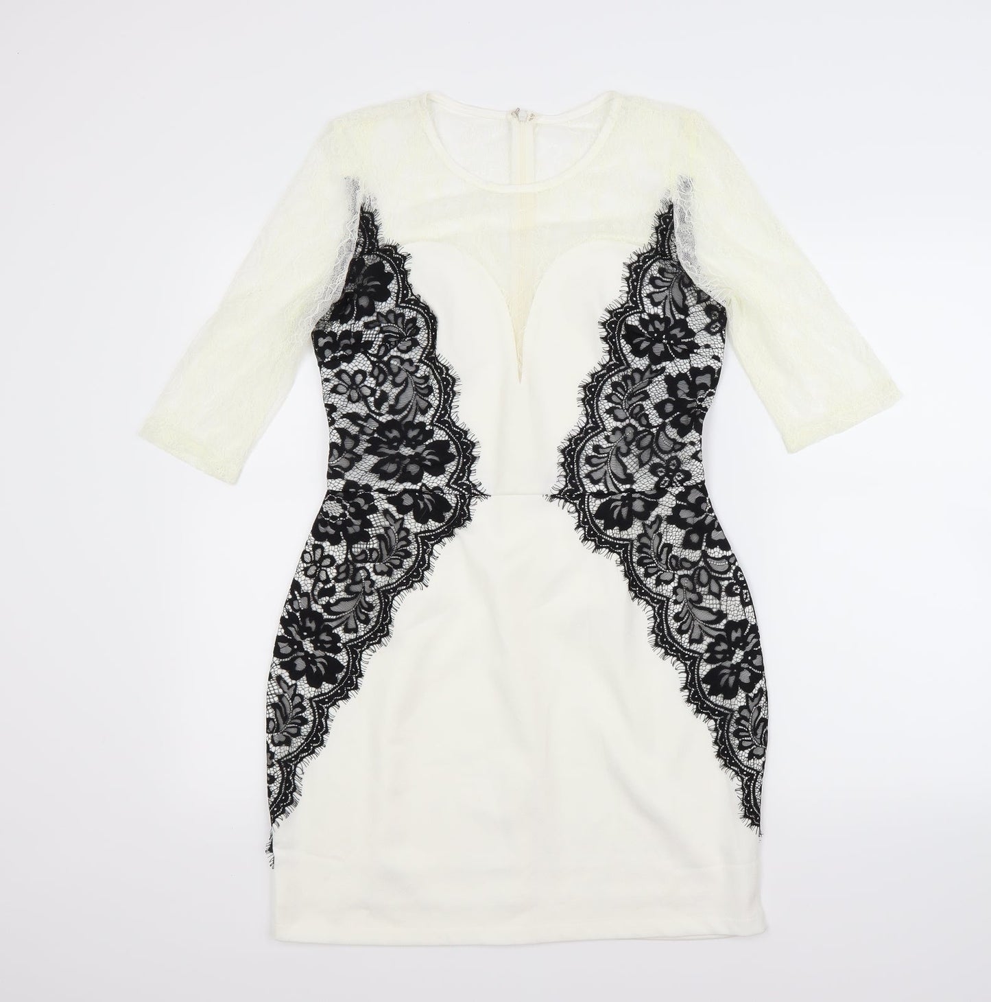 Missguided Womens White   A-Line  Size 12