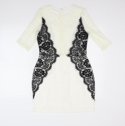 Missguided Womens White   A-Line  Size 12