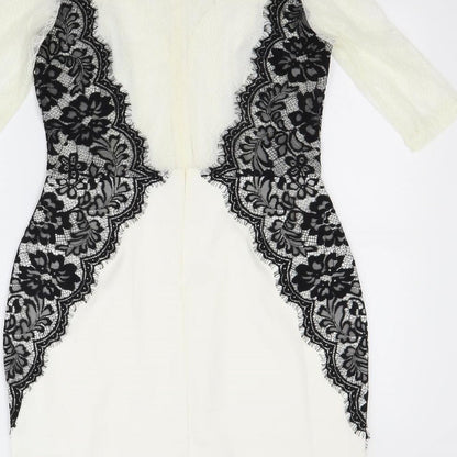 Missguided Womens White   A-Line  Size 12