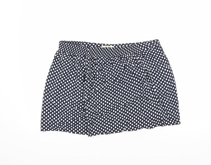 Papaya Womens Blue Polka Dot  Cut-Off Shorts Size 14