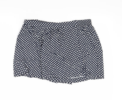 Papaya Womens Blue Polka Dot  Cut-Off Shorts Size 14