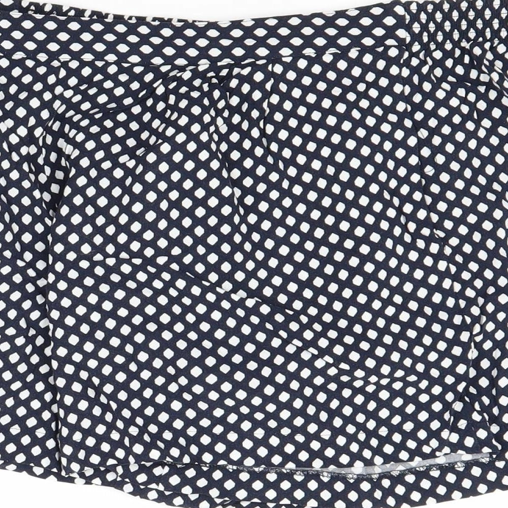 Papaya Womens Blue Polka Dot  Cut-Off Shorts Size 14