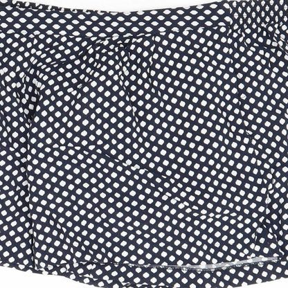 Papaya Womens Blue Polka Dot  Cut-Off Shorts Size 14