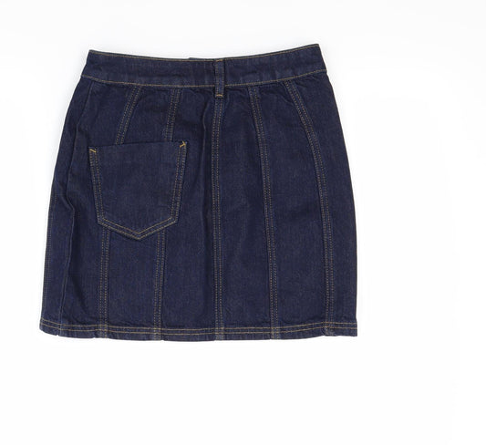 ASOS Womens Blue  Denim Mini Skirt Size 6