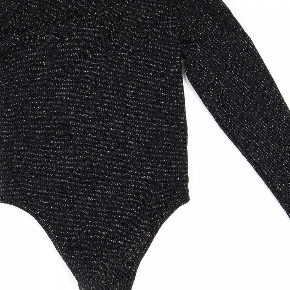 Primark Womens Black   Henley Jumper Size XS