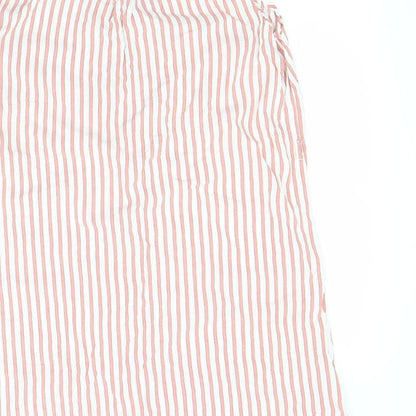 Womens UK Size 12 Papaya Red Basic Button-Up