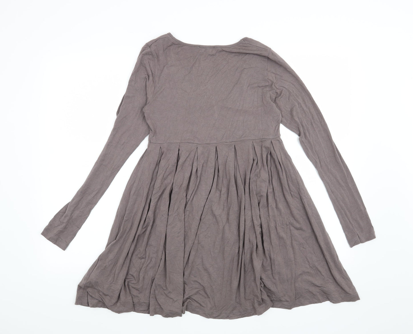 Womens UK Size 10 River Island Grey Basic Blouse