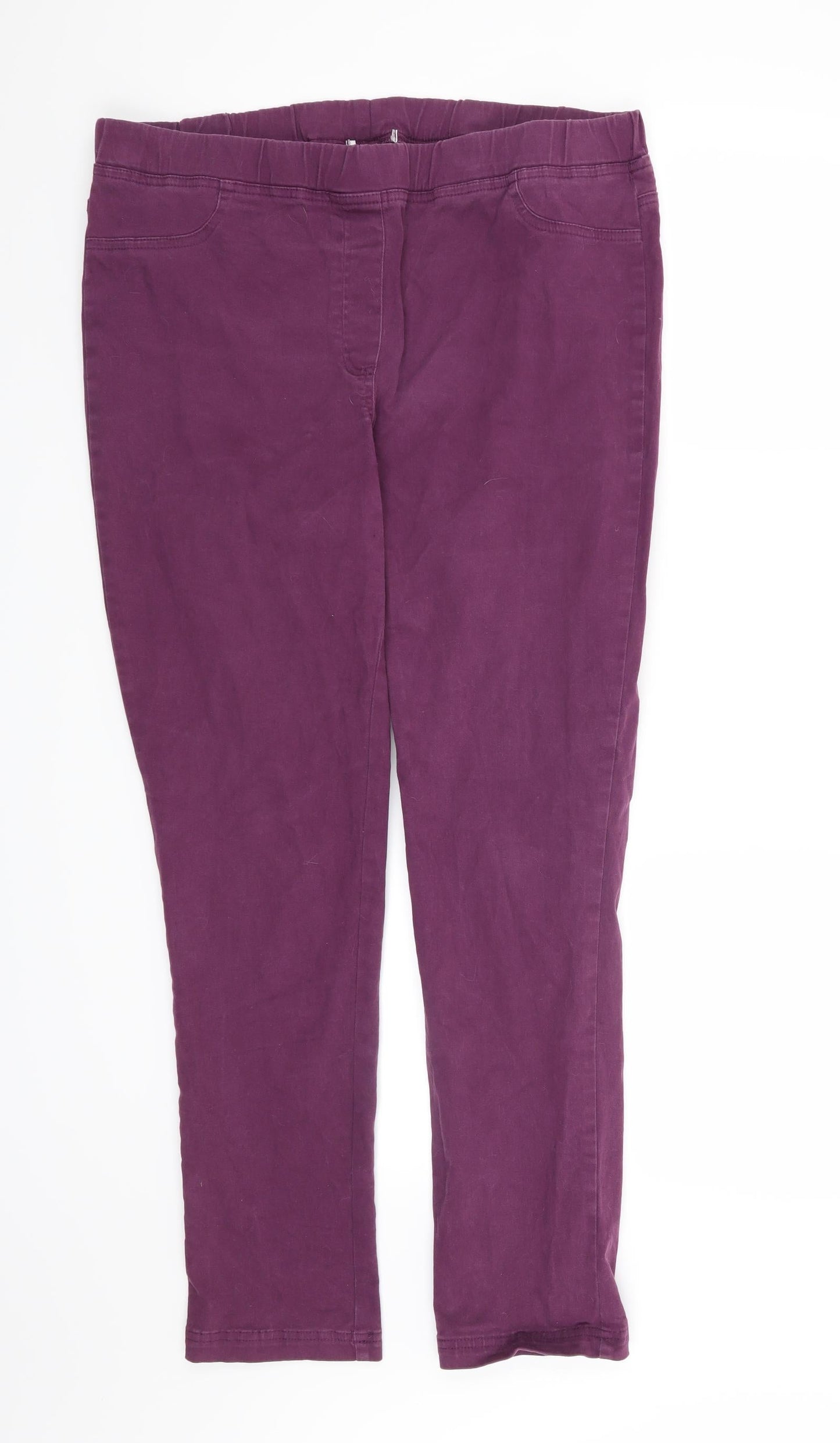 Womens UK Size 36 in Preworn Regular Fit Straight Purple Jeans