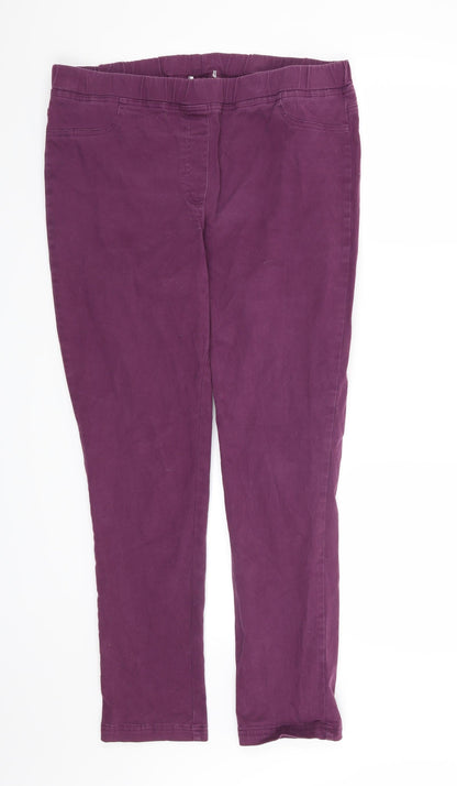Womens UK Size 36 in Preworn Regular Fit Straight Purple Jeans