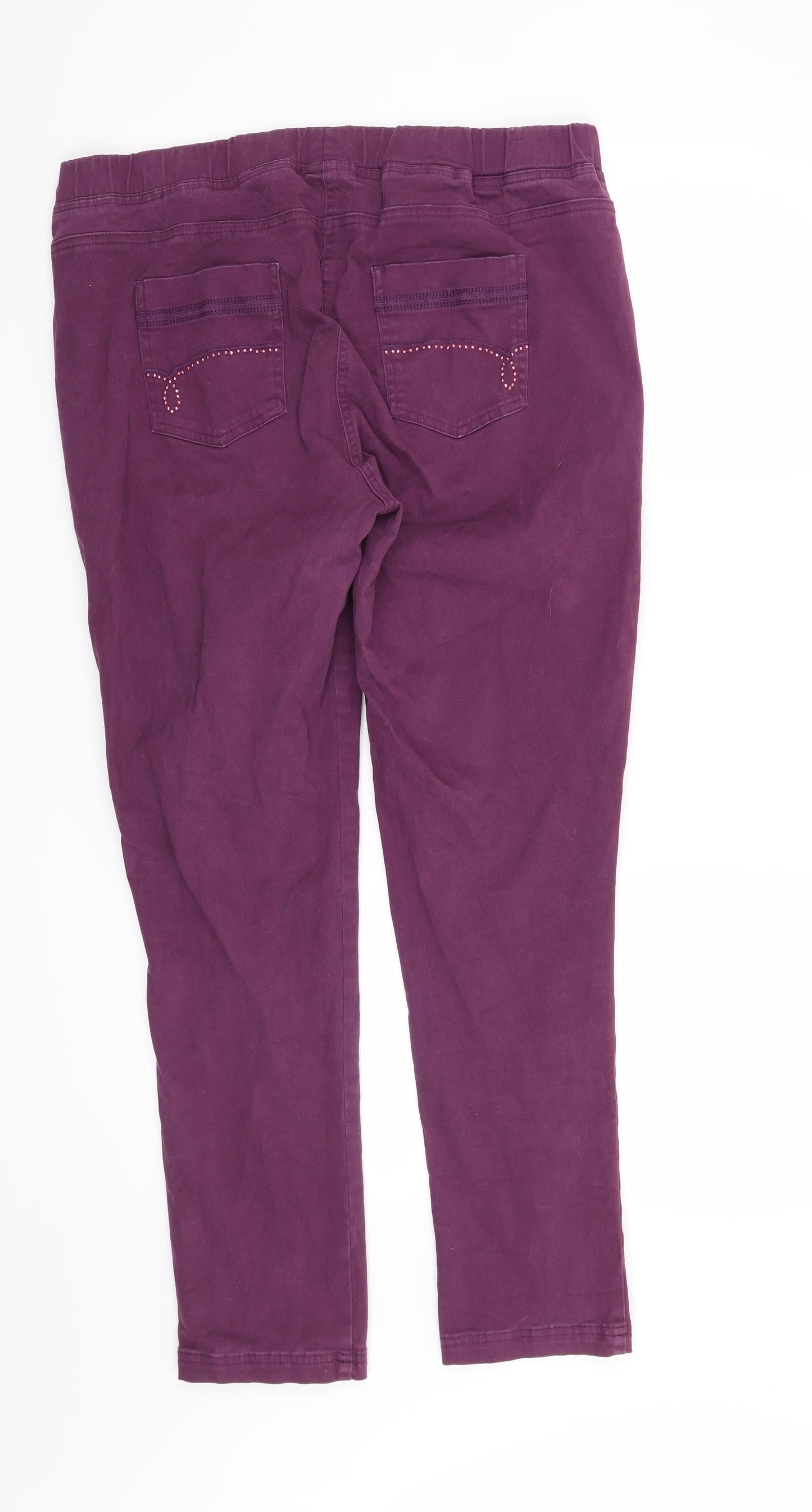 Womens UK Size 36 in Preworn Regular Fit Straight Purple Jeans