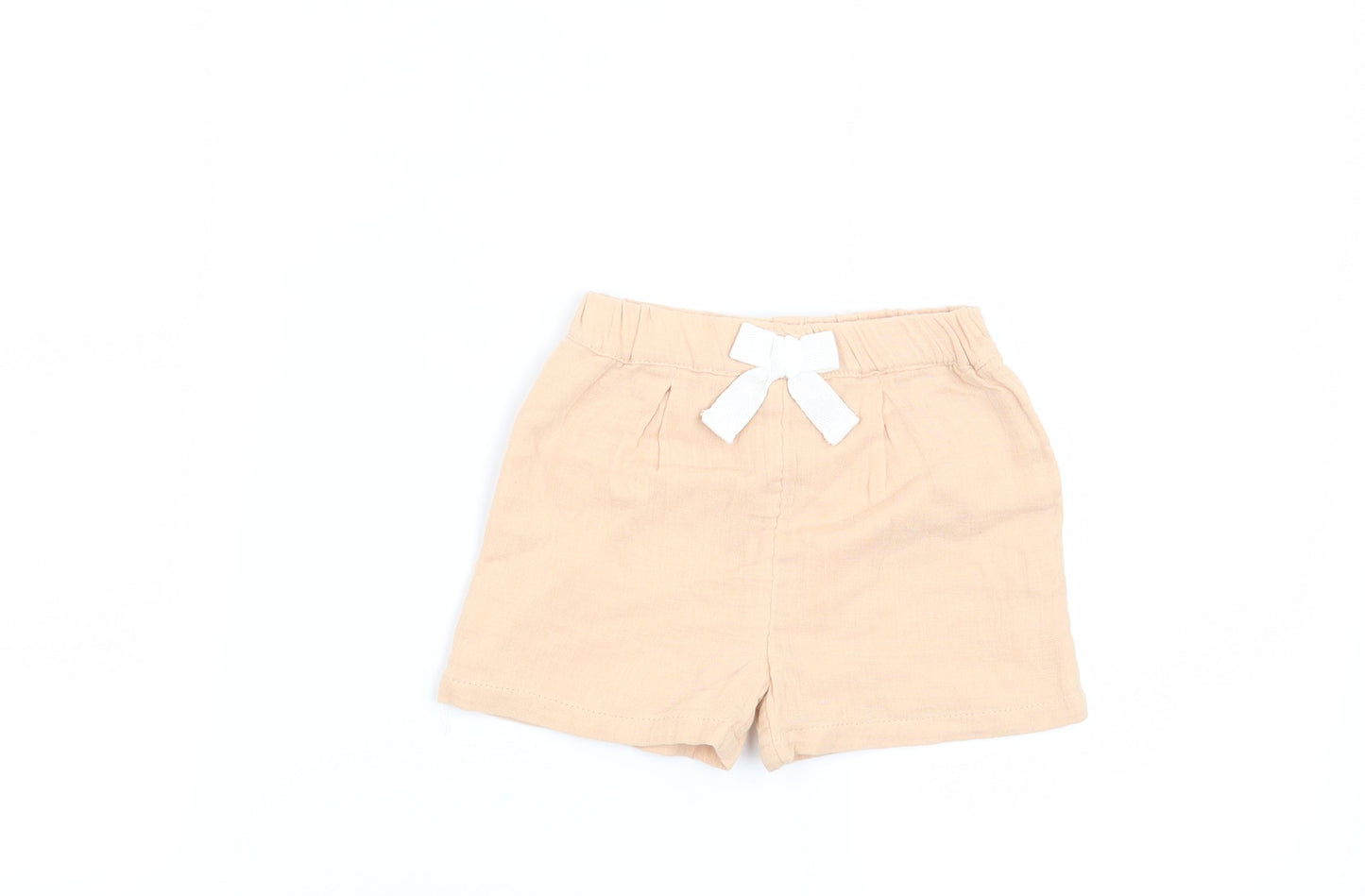 Marks and Spencer Girls Orange   Cropped Trousers Size 6-9 Months
