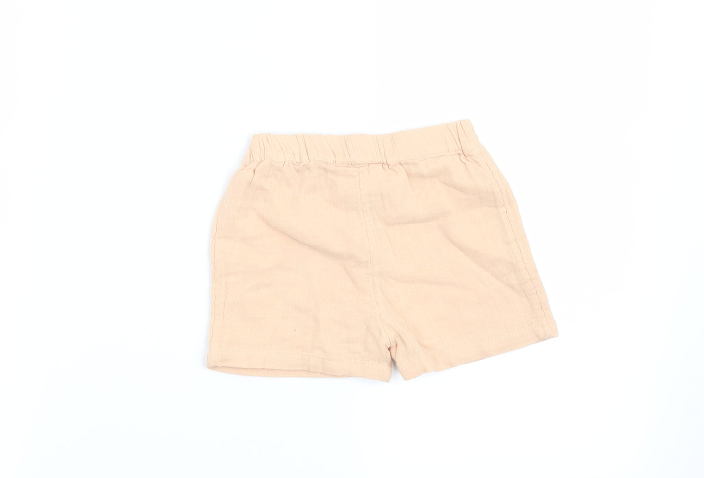 Marks and Spencer Girls Orange   Cropped Trousers Size 6-9 Months