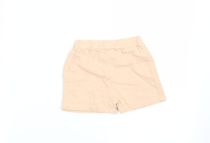 Marks and Spencer Girls Orange   Cropped Trousers Size 6-9 Months
