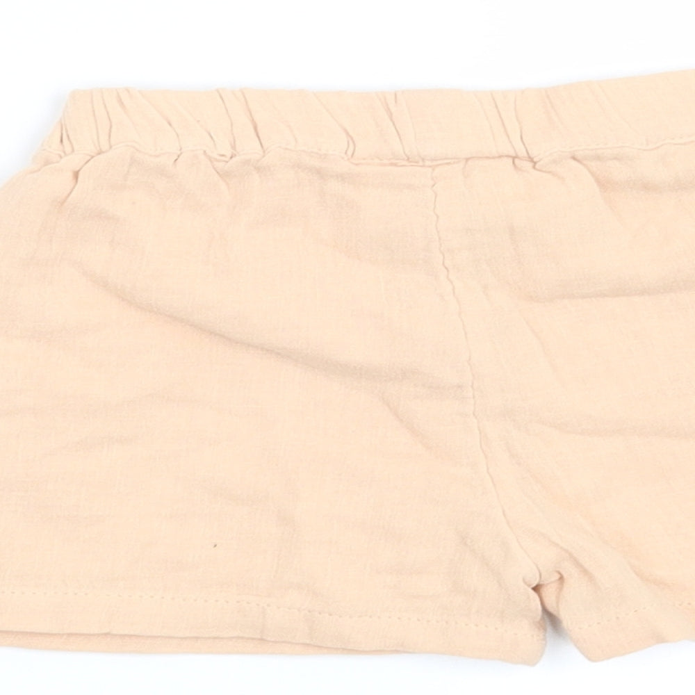 Marks and Spencer Girls Orange   Cropped Trousers Size 6-9 Months