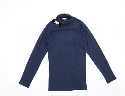 Mens UK Size S Preworn Blue Pullover Sweatshirt