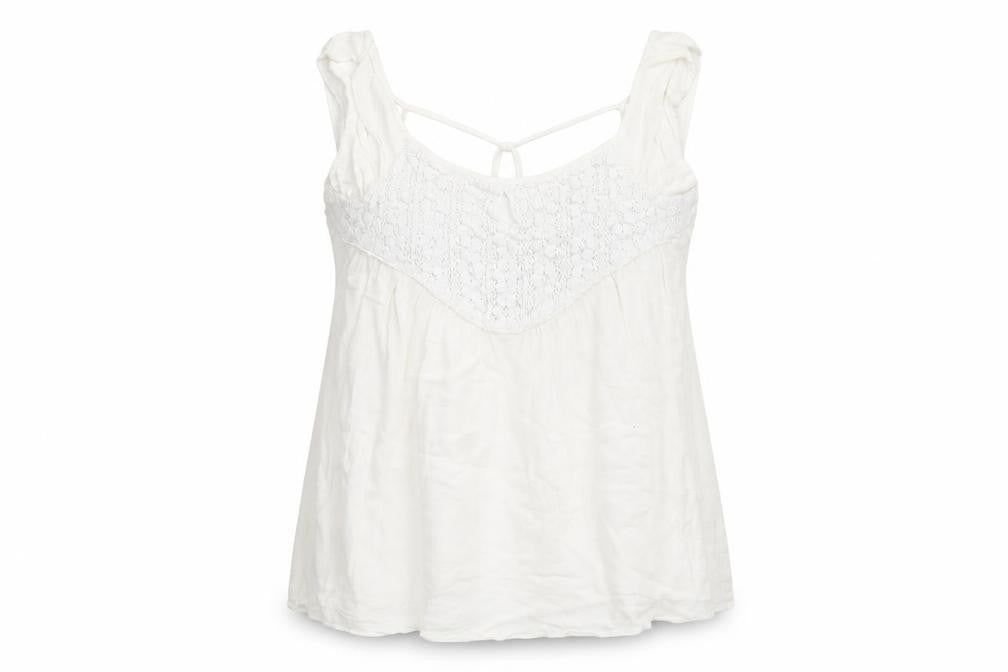 Womens UK Size XS Preworn White Basic Blouse