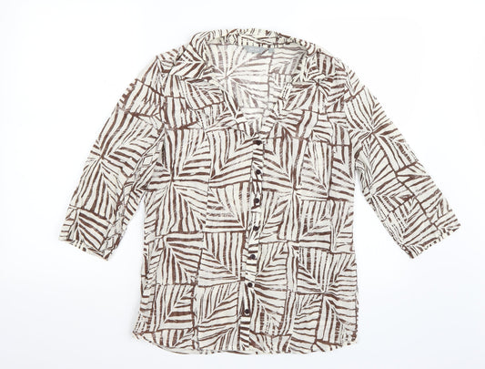 Per Una Womens White   Basic Button-Up Size 12