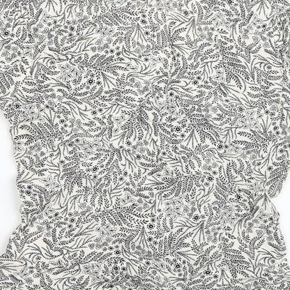 Womens UK Size 6 H&M White Basic T-Shirt
