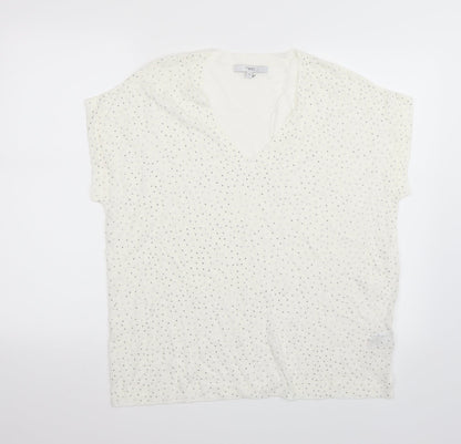 Womens UK Size 16 NEXT White Basic T-Shirt