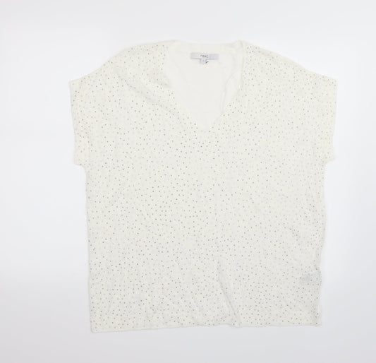 Womens UK Size 16 NEXT White Basic T-Shirt