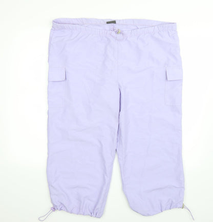 Womens UK Size L Editions Regular Fit Sweatpants Purple Trousers