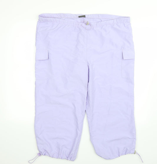 Editions Womens Purple   Sweatpants Trousers Size L L22 in