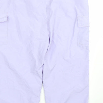 Womens UK Size L Editions Regular Fit Sweatpants Purple Trousers