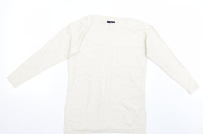 Front view of Gap women’s beige jumper, size XS