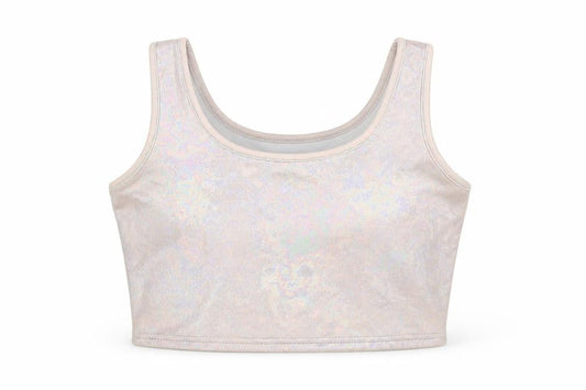 Front view of PRETTYLITTLETHING women’s purple basic tank, size UK 4