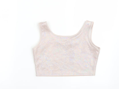 Womens UK Size 4 Pretty little thing Purple Basic Tank