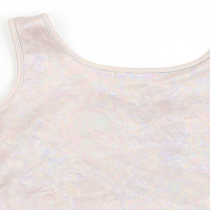 Womens UK Size 4 Pretty little thing Purple Basic Tank