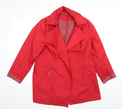 George Womens Red   Jacket Coat Size 14