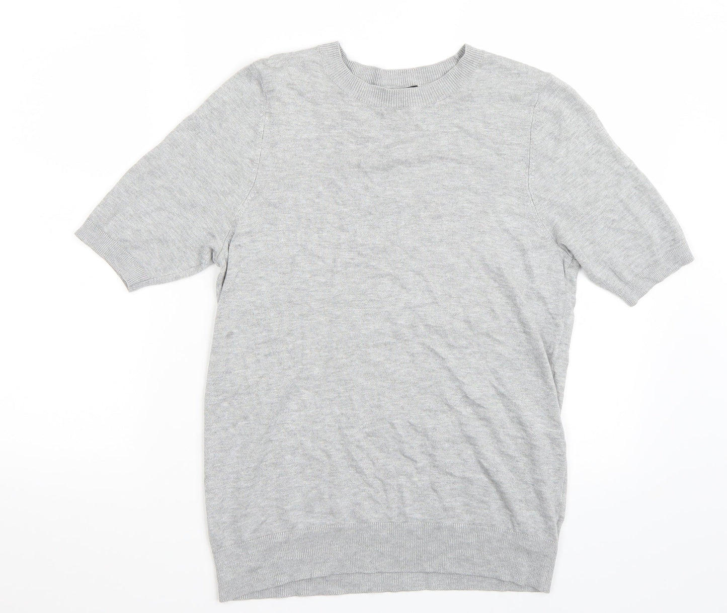 Womens UK Size 14 F&F Grey Basic T-Shirt