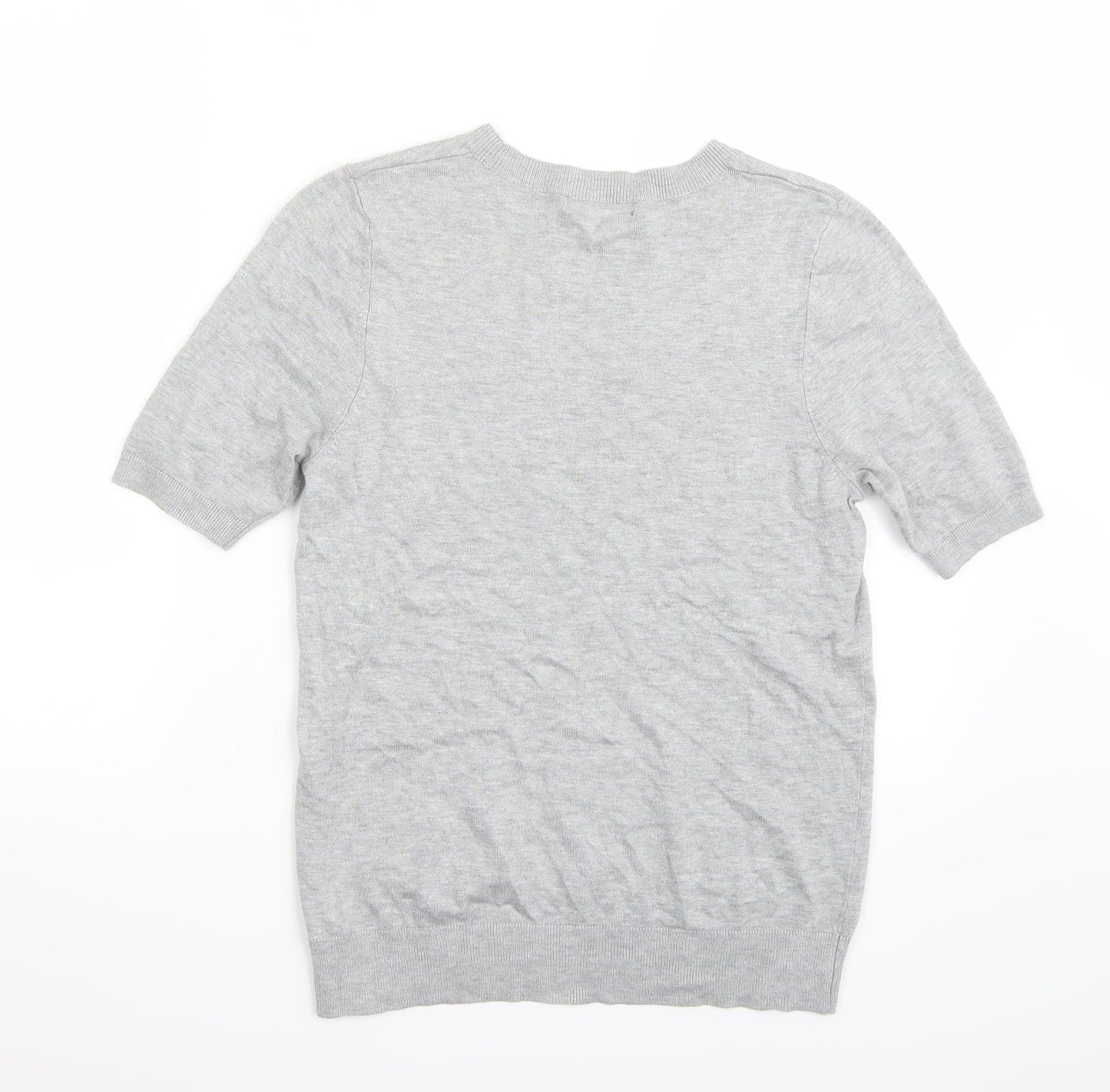 Womens UK Size 14 F&F Grey Basic T-Shirt