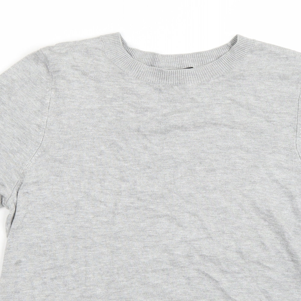 Womens UK Size 14 F&F Grey Basic T-Shirt