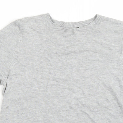 Womens UK Size 14 F&F Grey Basic T-Shirt