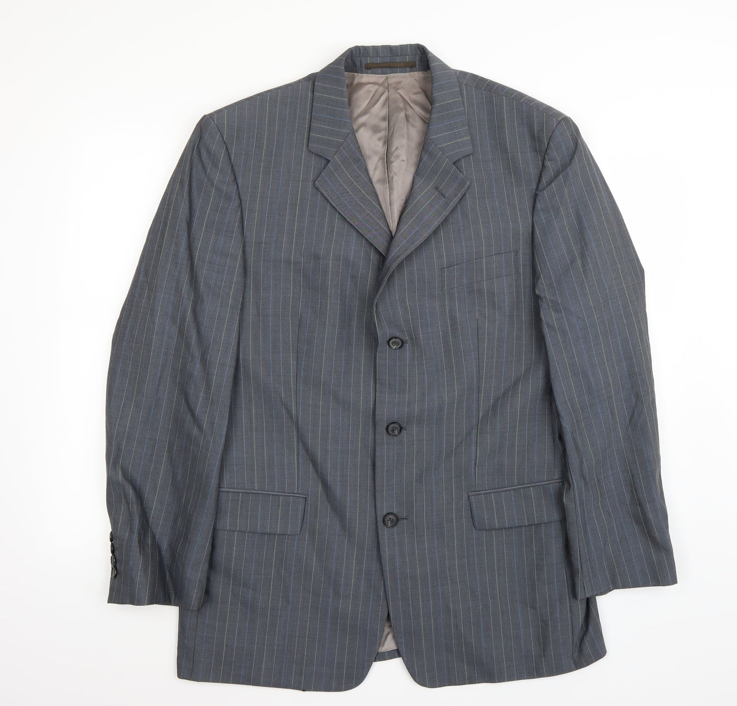 Mens UK Size 40 STONES Regular Grey Suit Jacket