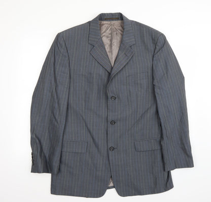Mens UK Size 40 STONES Regular Grey Suit Jacket