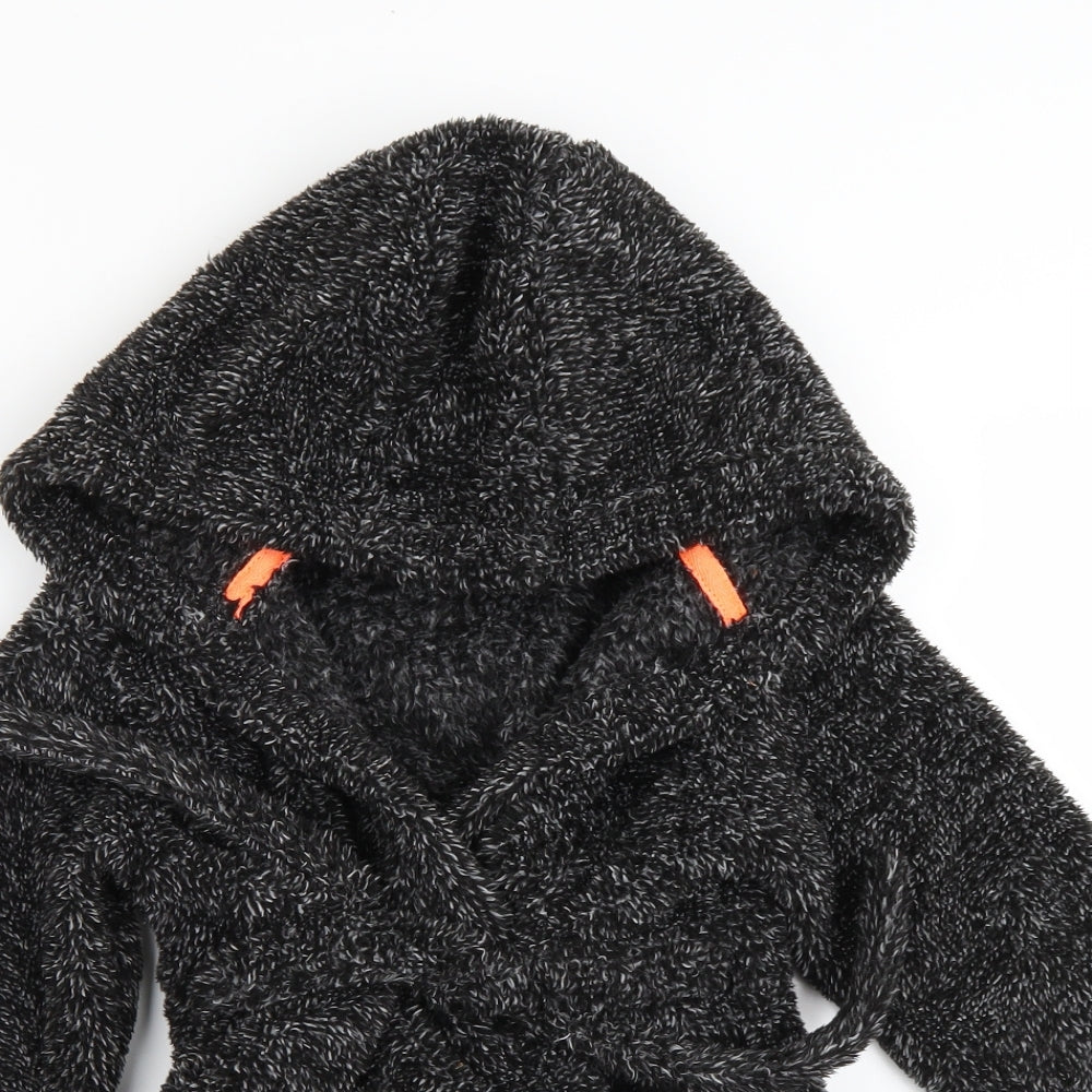 Close-up detail of Matalan boys’ black gown, size 5, years