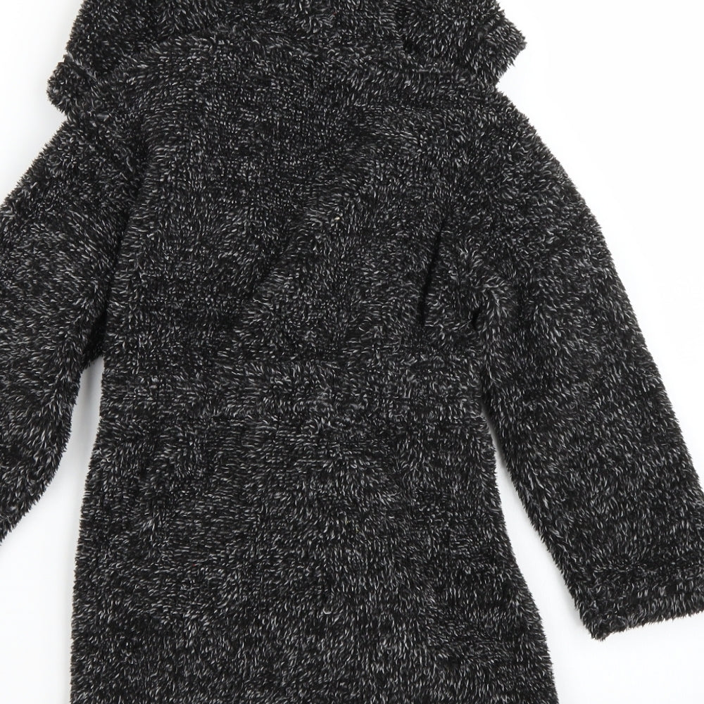 Brand and care label for Matalan boys’ black gown, size 5, years